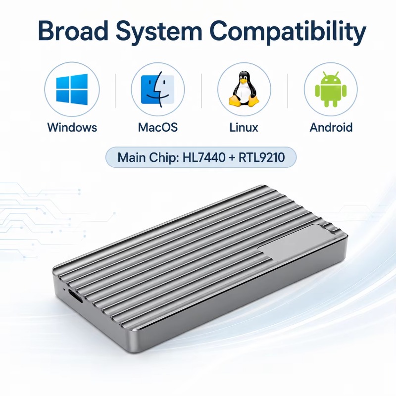 Casing SSD M.2 NVMe Aluminium  - Usb4 40Gbps External Ssd 8Tb ulasan dan harga